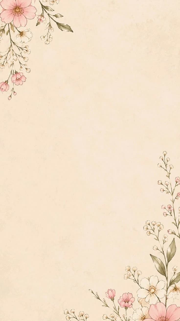 Minimal Pink Wildflower