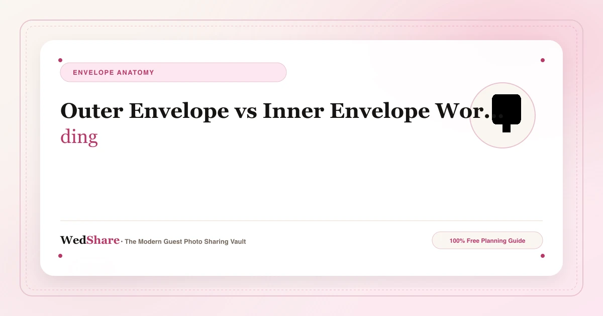 Calligrapher hand-lettering outer and inner envelopes with formal titles and black ink