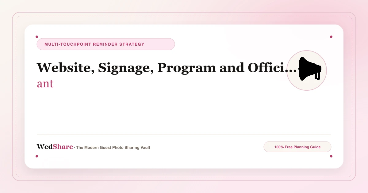 Unplugged Ceremony Communication Strategy