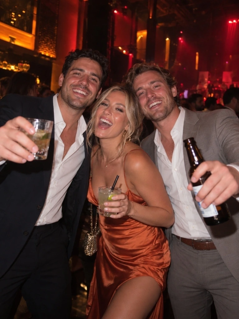 Cheers to the newlyweds.